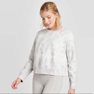 NWT Dove Grey Tie Dye Sweatshirt